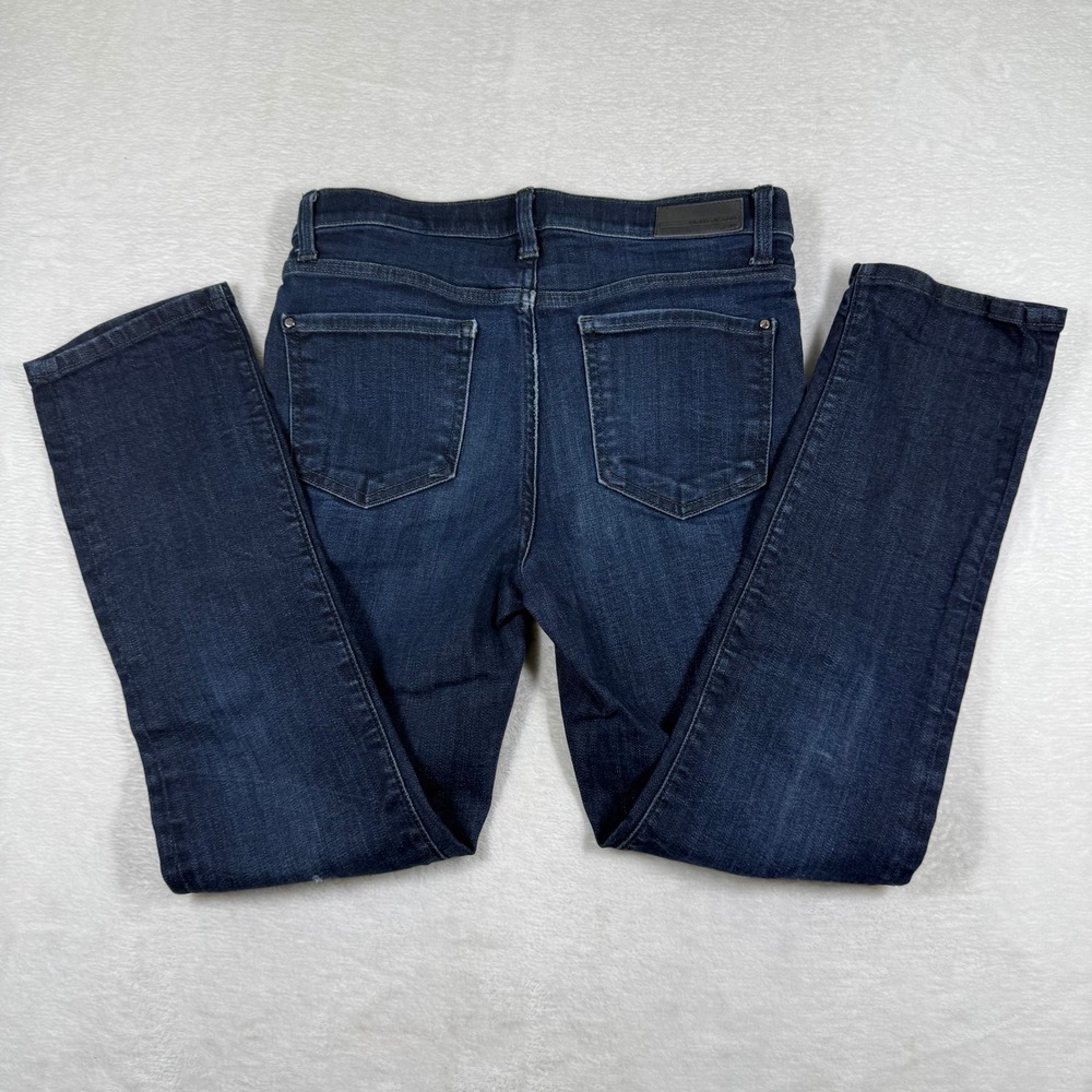 DKNY Jeans Womens Size 4 Dark Wash Blue Slim Straight Leg Denim D9690002 4187